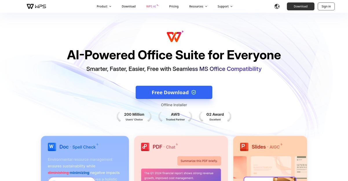 Wps Office Homepage