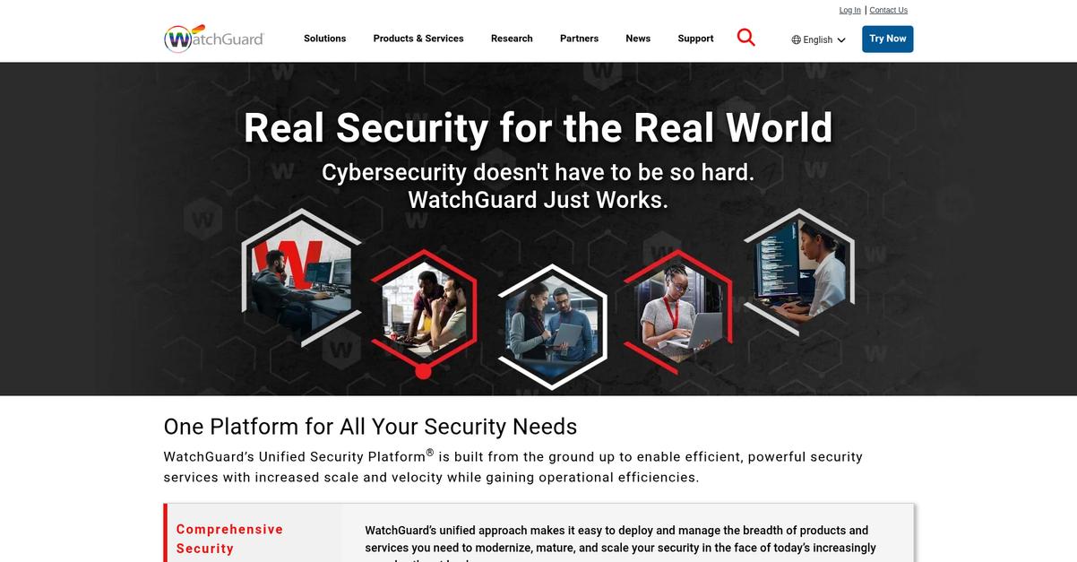 Watch Guard Technologies Homepage