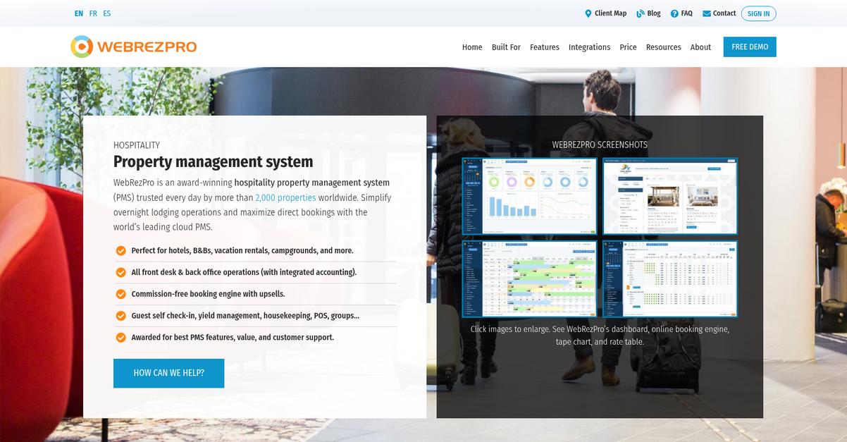 Web Rez Pro Homepage
