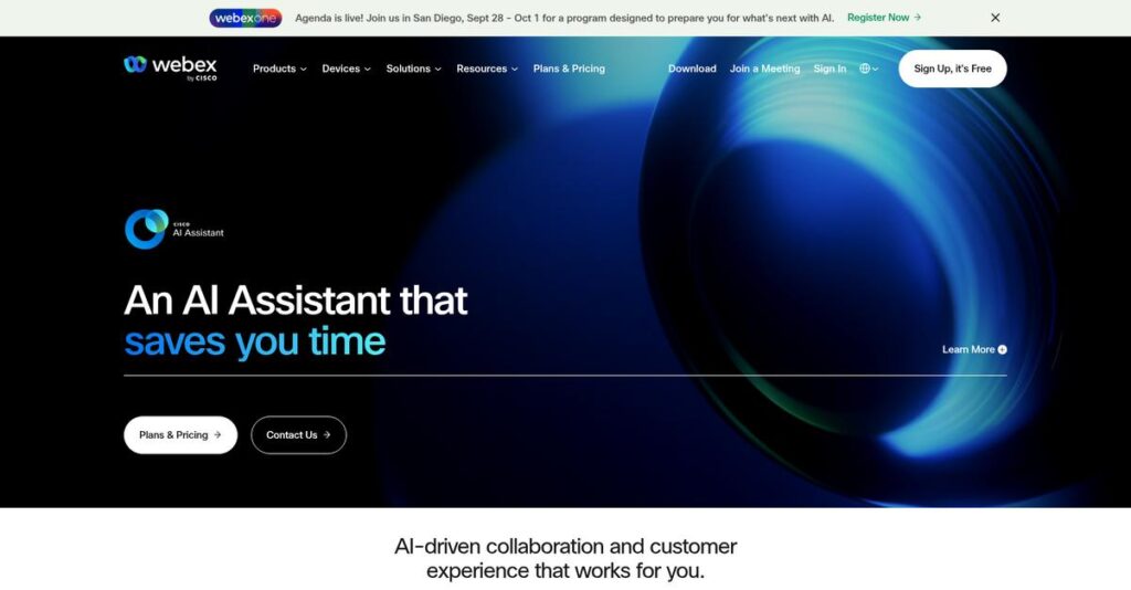 Webex Homepage