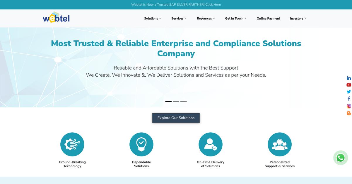 Webtel Homepage