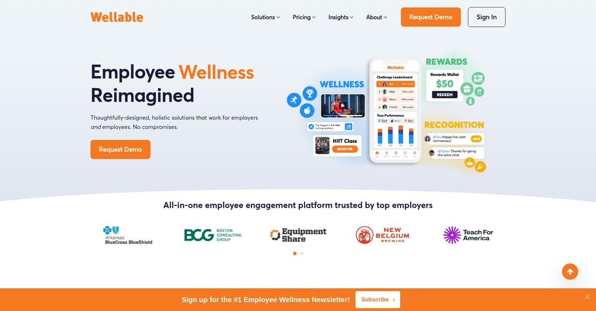 Wellable Homepage