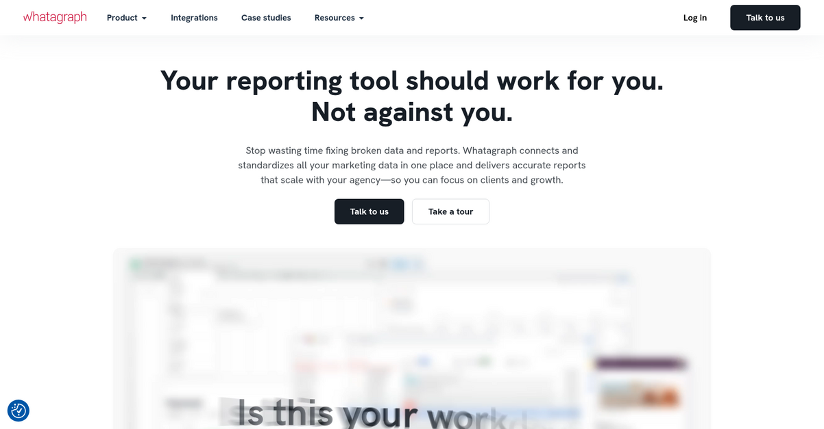 Whatagraph Homepage