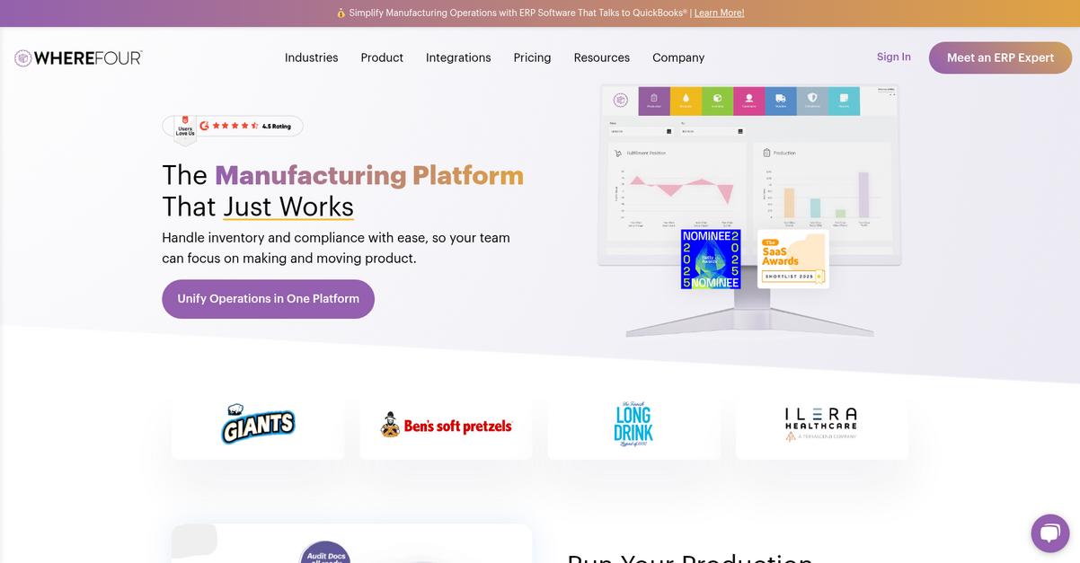 Wherefour Homepage