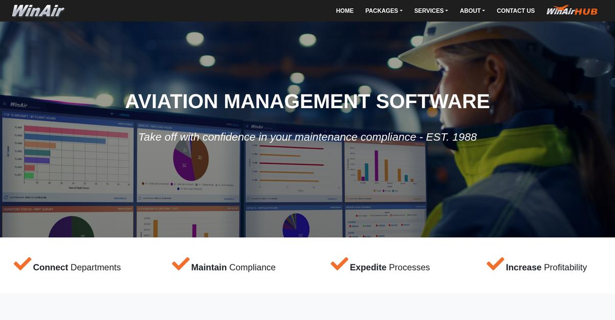 Win Air Homepage