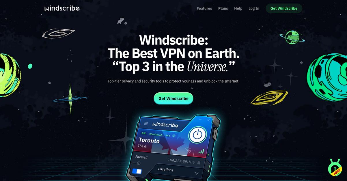 Windscribe Homepage