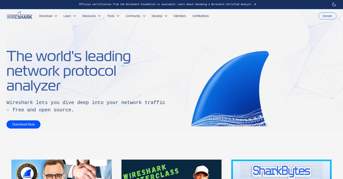 Wireshark Homepage