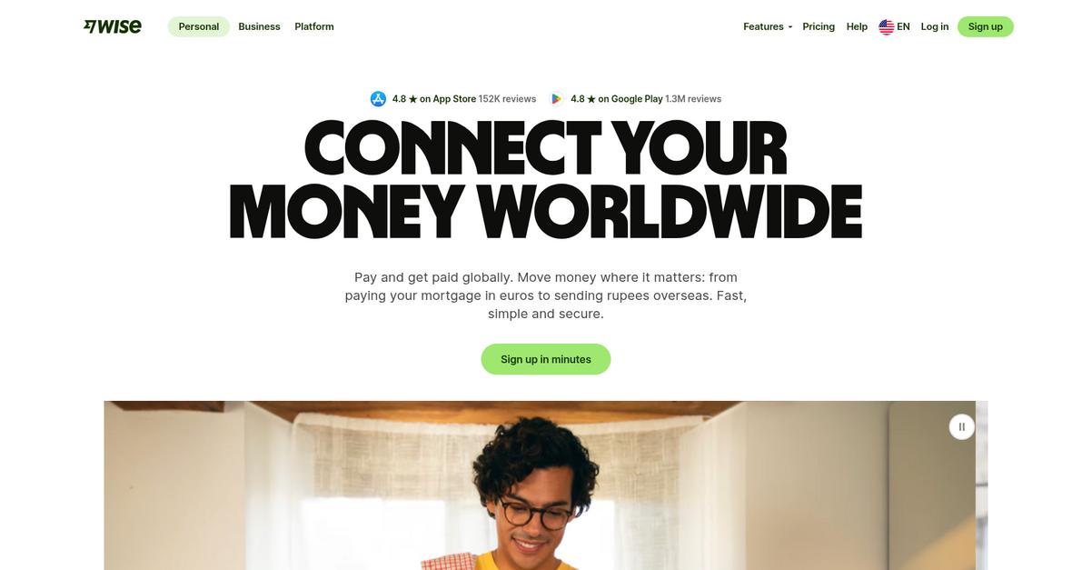 Wise Homepage