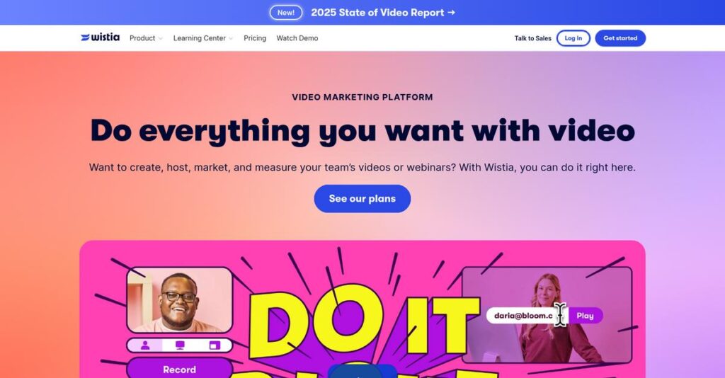 Wistia Homepage