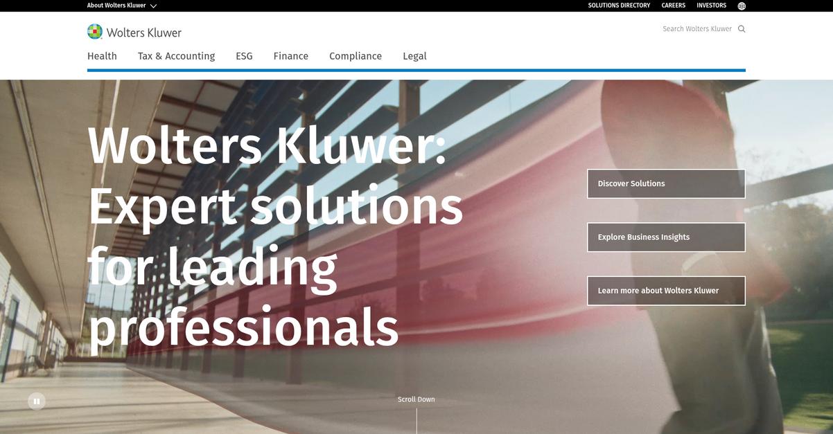 Wolters Kluwer Homepage