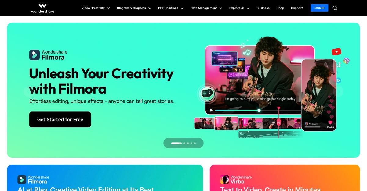 Wondershare Homepage