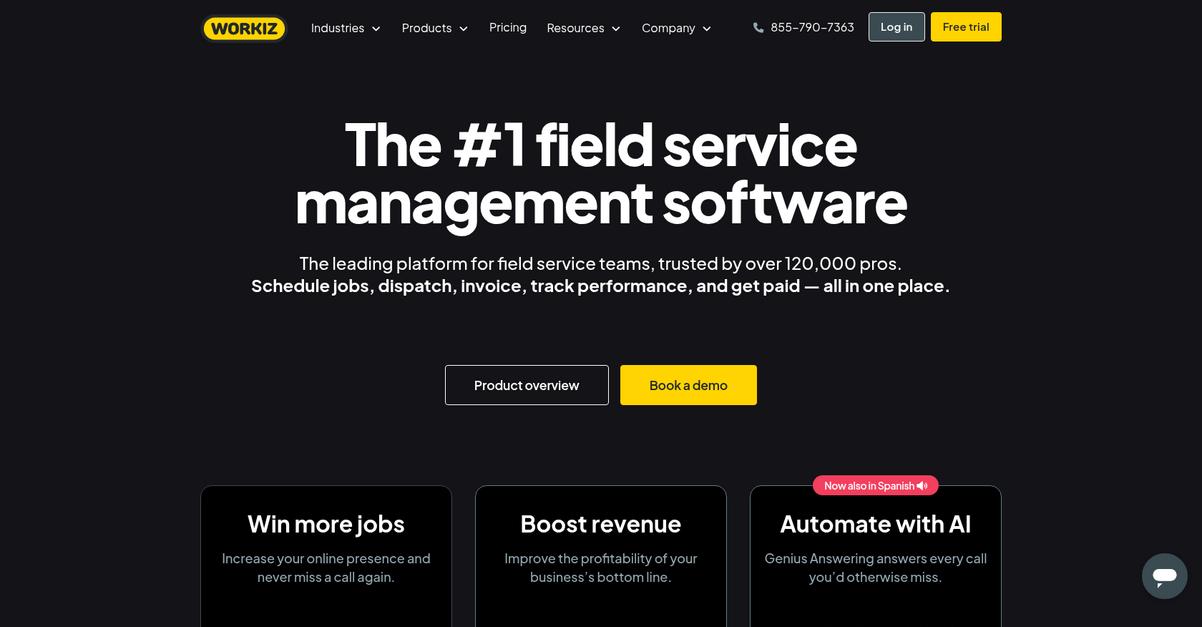 Workiz Homepage