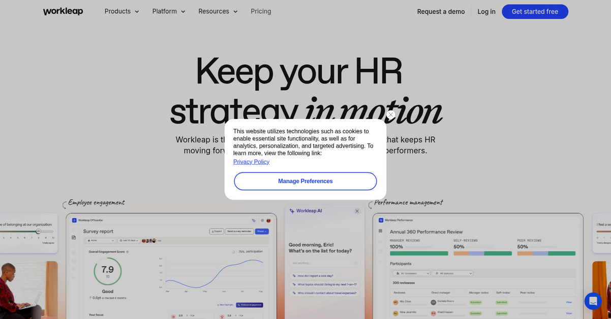 Workleap Homepage