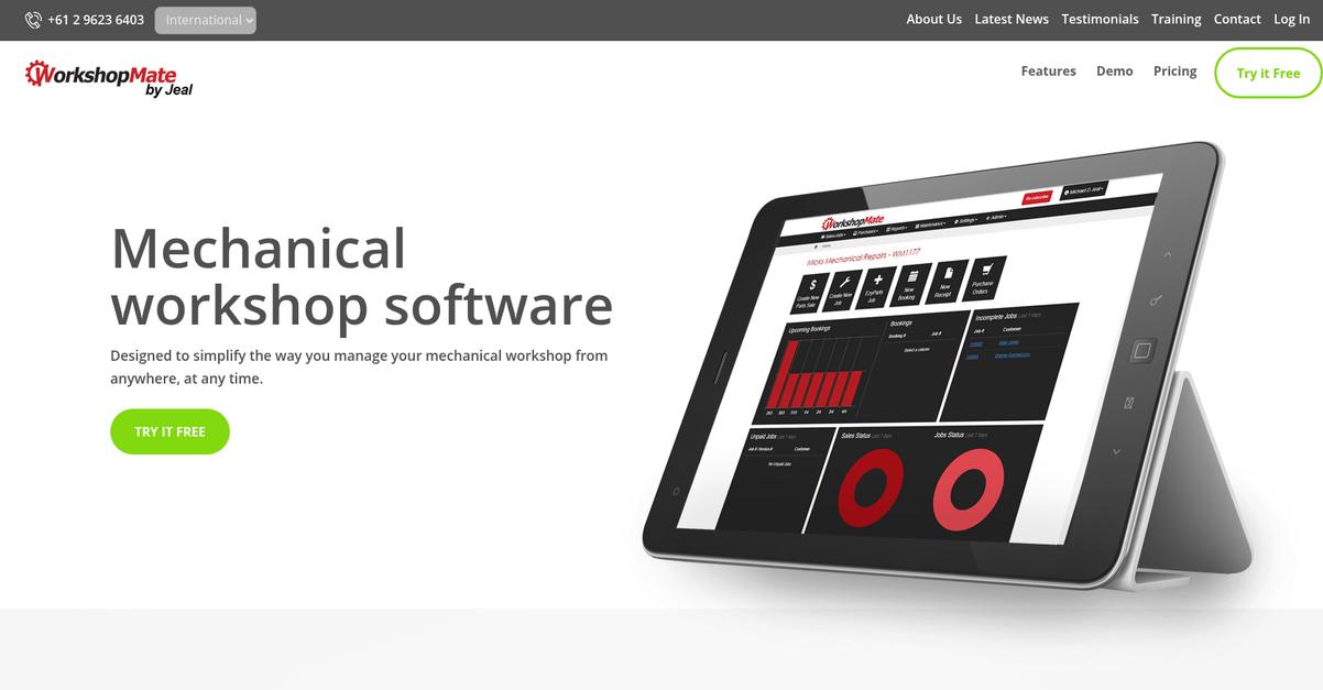 Workshop Mate Homepage