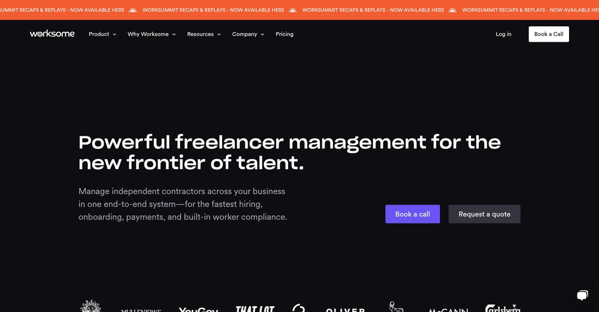Worksome Homepage