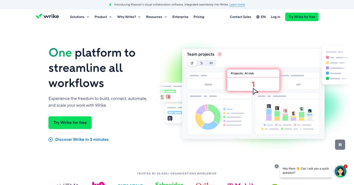 Wrike Homepage