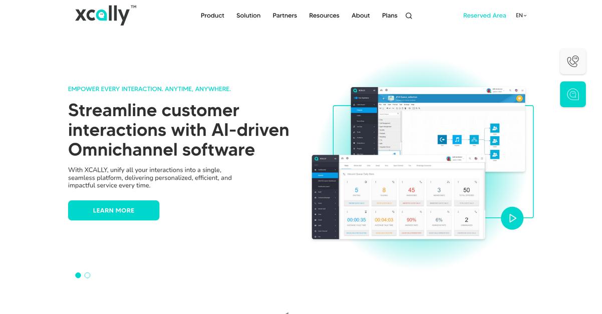 Xcally Homepage
