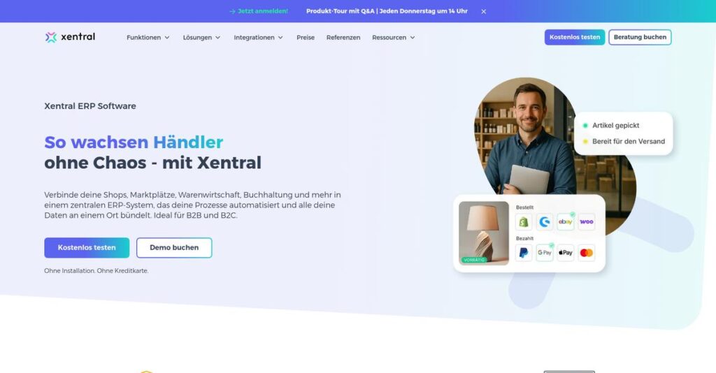 Xentral Homepage