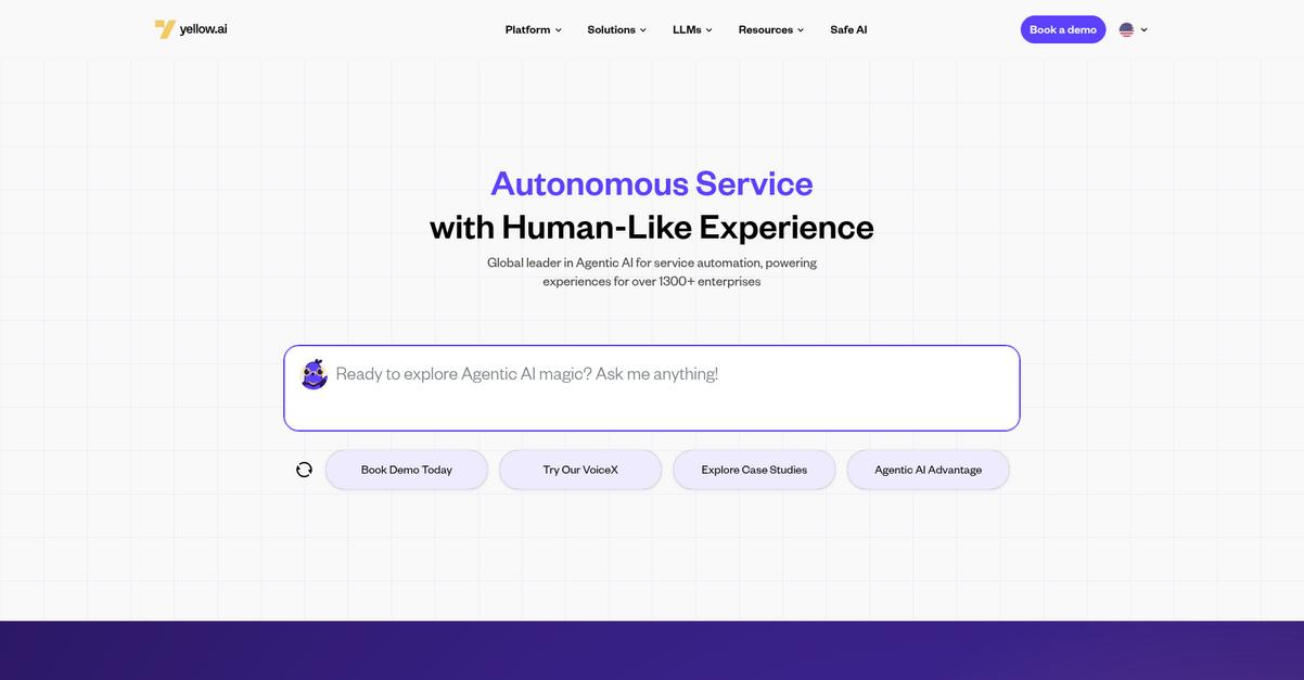 Yellow.Ai Homepage