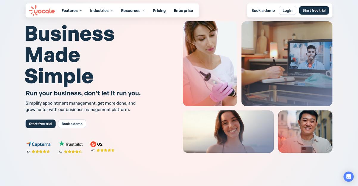 Yocale Homepage