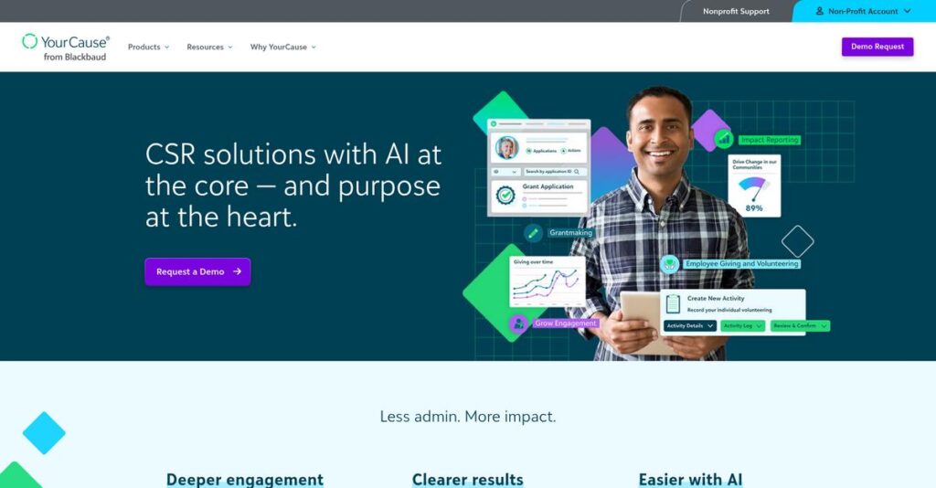 YourCause Homepage