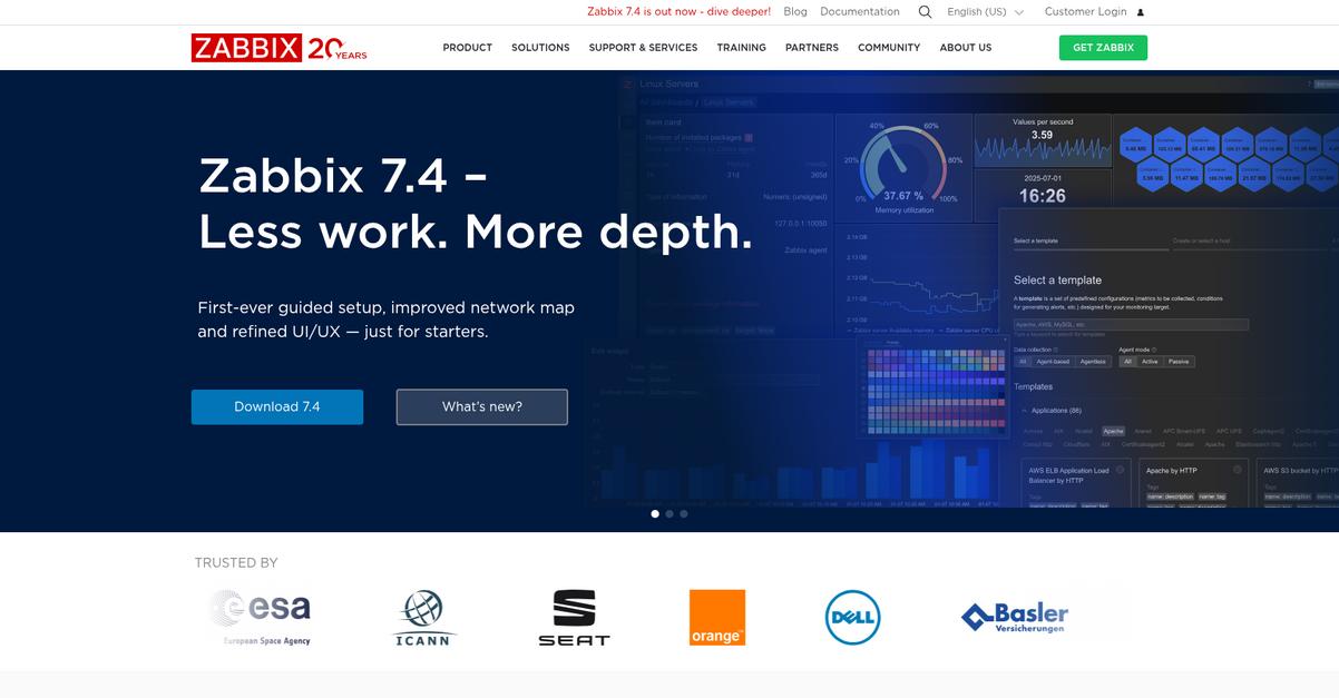 Zabbix Homepage