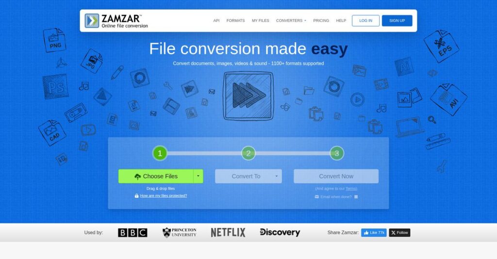 Zamzar Homepage