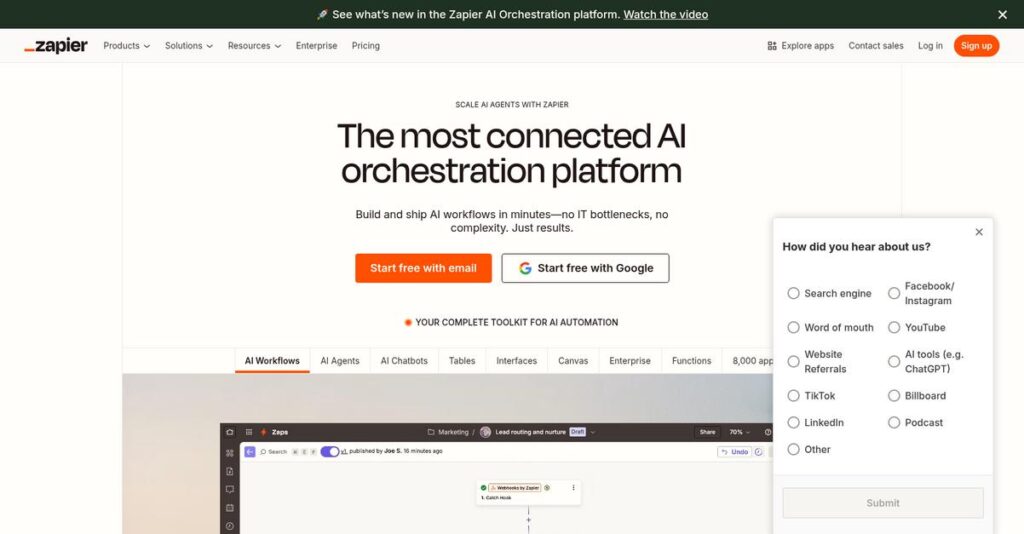 Zapier Homepage