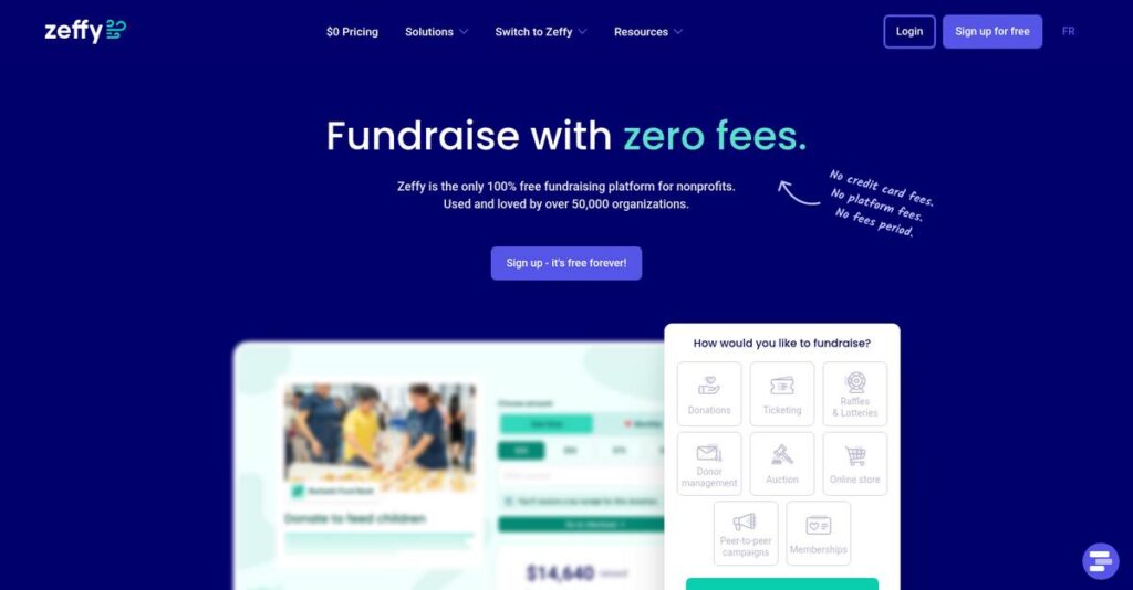 Zeffy Homepage