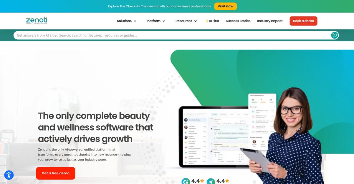 Zenoti Homepage