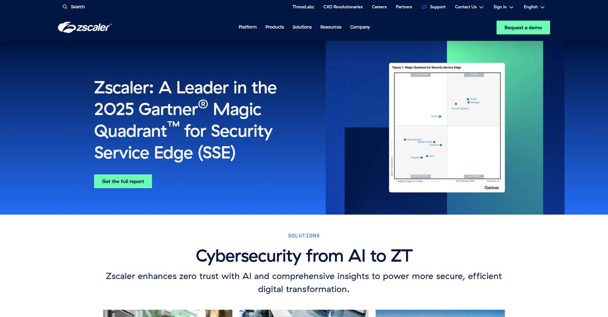 Zscaler Homepage