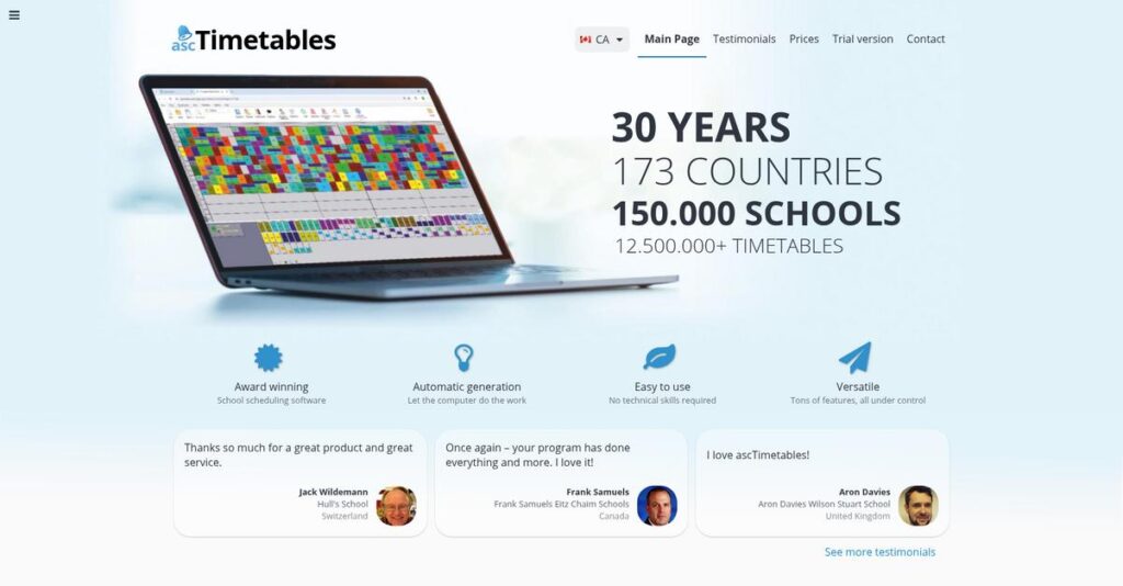 aSc Timetables Homepage