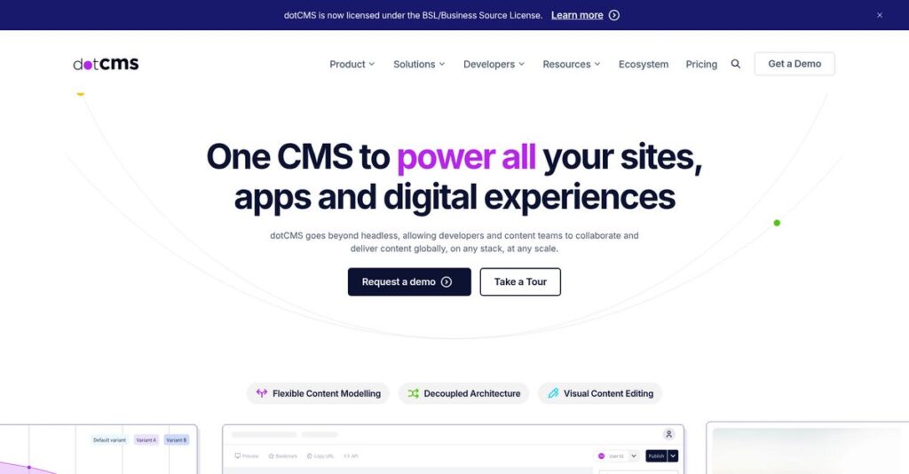 dotCMS Homepage