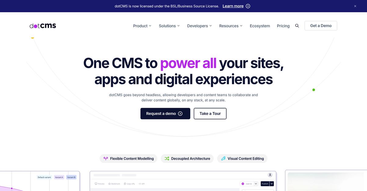 Dot Cms Homepage