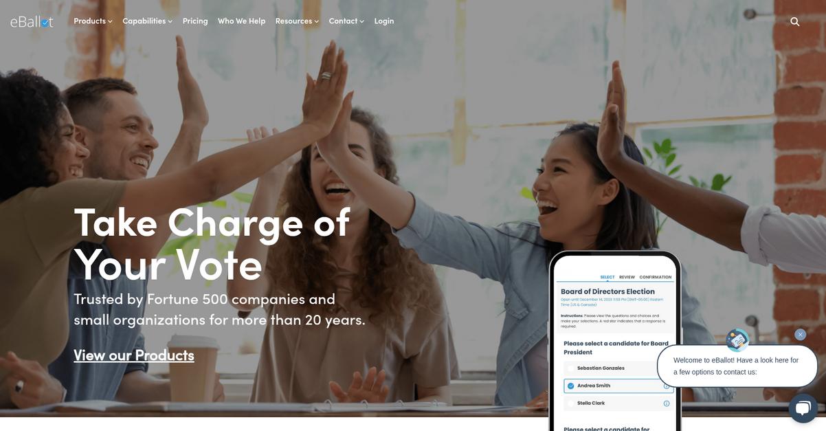 E Ballot Homepage