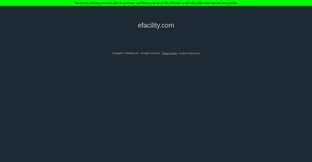 eFacility Homepage 1