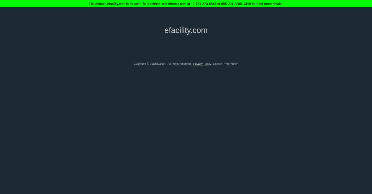 E Facility Homepage 1