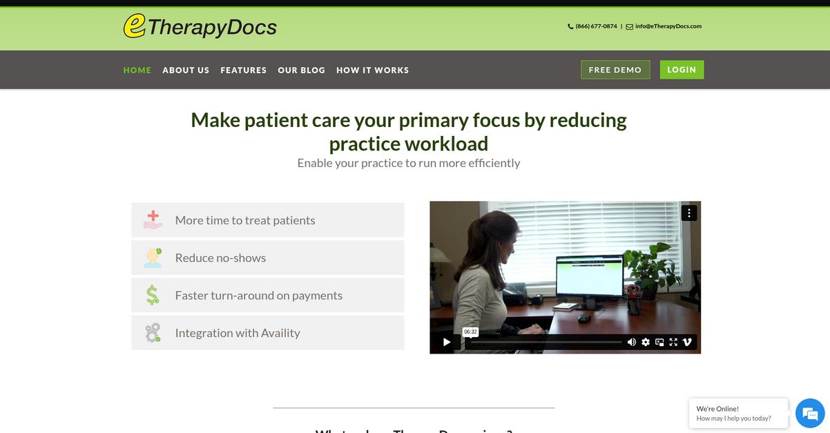 E Therapy Docs Homepage