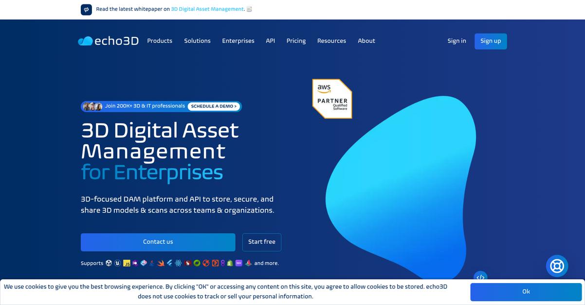 Echo3d Homepage