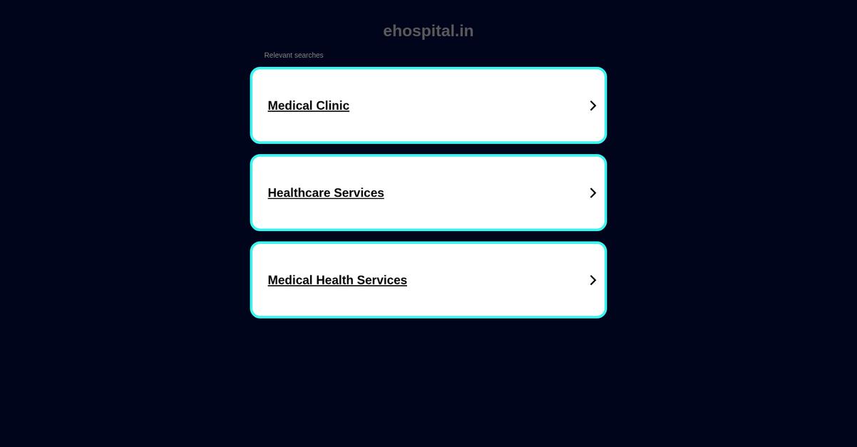 Ehospital Homepage