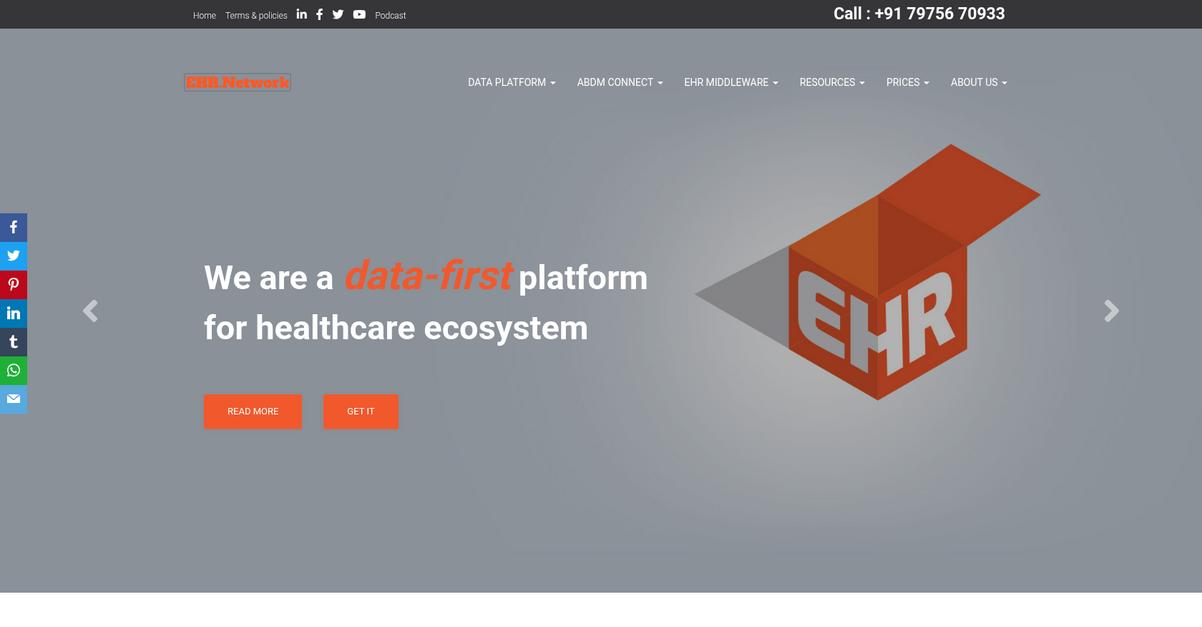 Ehr.Network Homepage