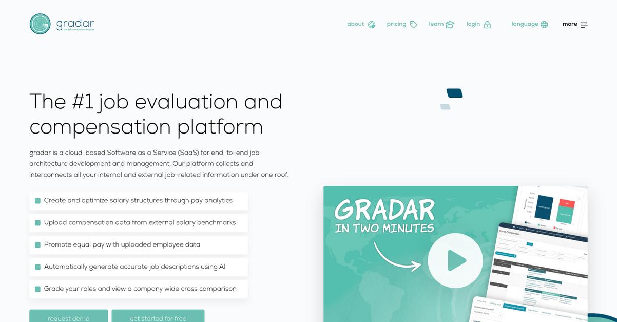 Gradar Homepage