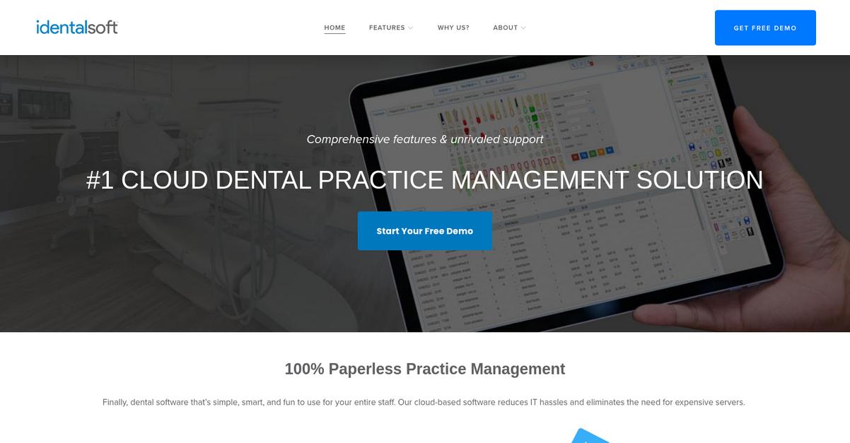 I Dental Soft Homepage