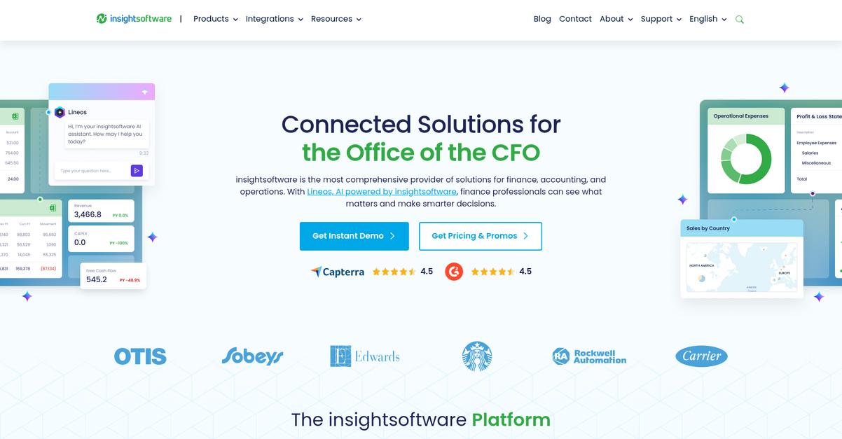 Insightsoftware Homepage