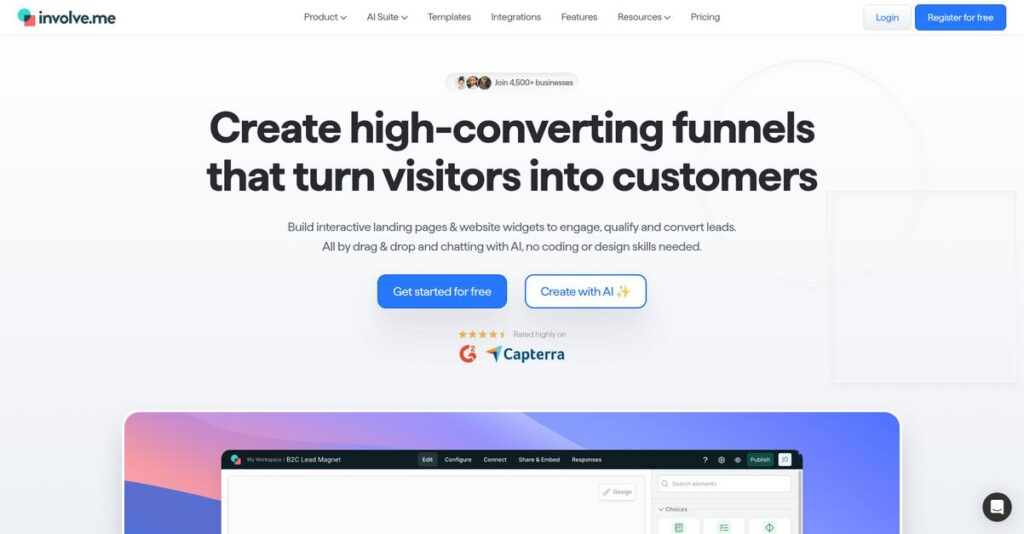 involve.me Homepage