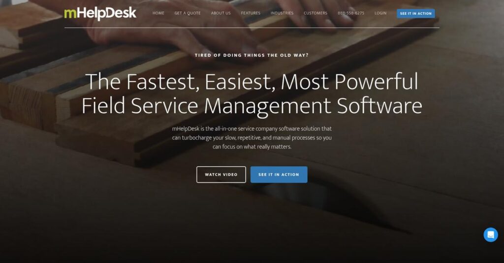 mHelpDesk Homepage