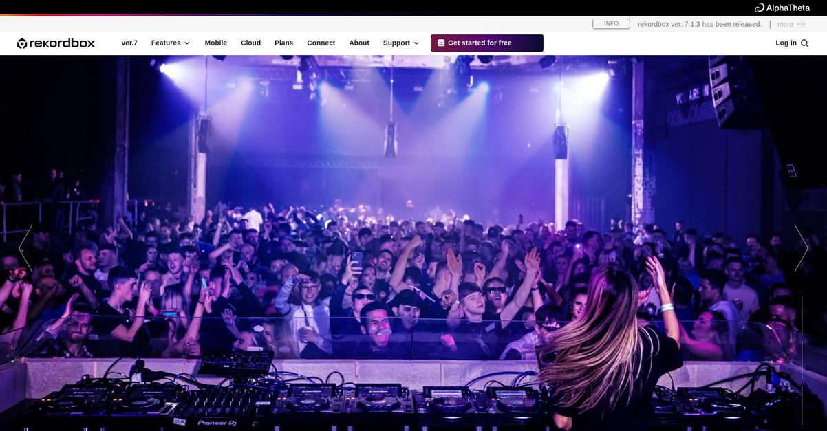 Rekordbox Homepage
