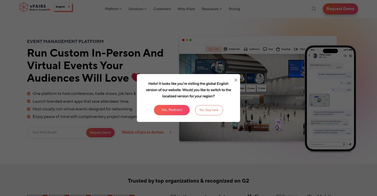 V Fairs Homepage