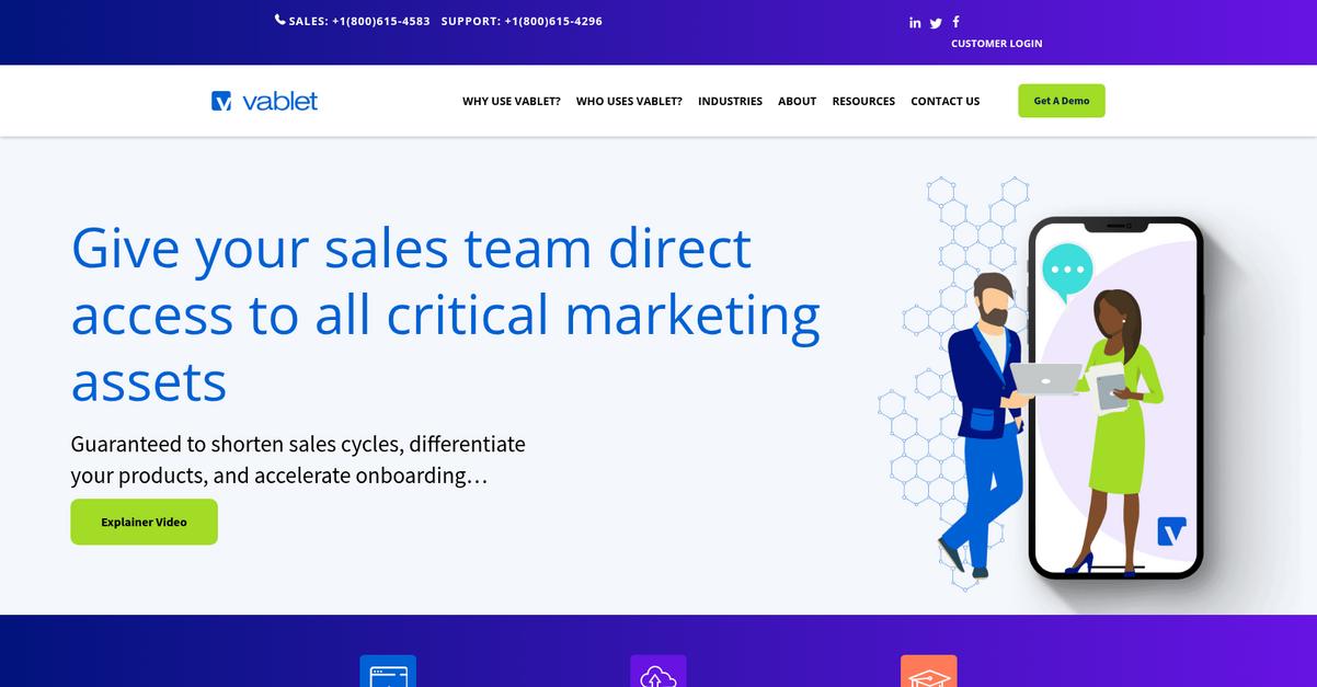 Vablet Homepage