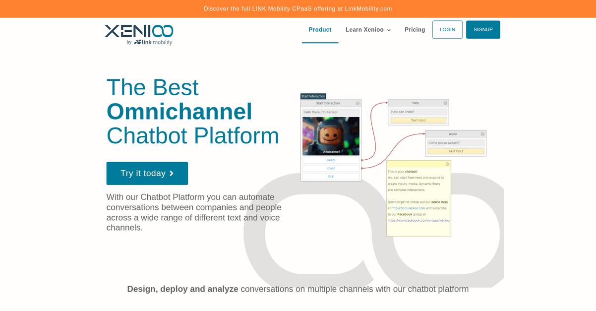 Xenioo Homepage